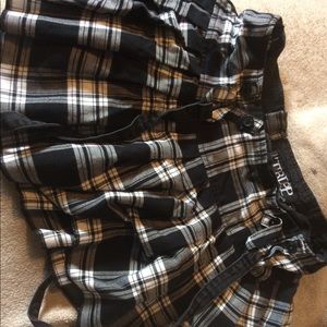 Plaid mini skirt
